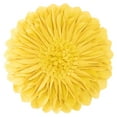 thumbnail image 1 of JWH 3D Handmade Velvet Flower Pillows Aesthetic Decorative Sunflower Throw Pillows Soft for Bedroom Couch Bed Decor 14inch Light Yellow, 1 of 7