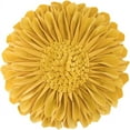 thumbnail image 1 of JWH 3D Round Handmade Decorative Velvet Sunflower Throw Pillows with Insert for Room Decor 14 inch Gold, 1 of 9