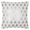 thumbnail image 1 of JWH Christmas Tree Pillow Covers Silver Foil Print Throw Pillow Case Square Shape Room Decorative Rustic Accent Pillow Cover 16x16 Inch, 1 of 8