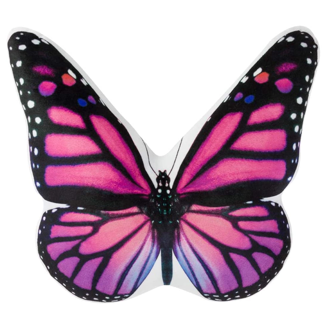 JWH Decorative Throw Pillow Butterfly Accent Pillow Soft Plush Aesthetic Pillow Cushion for Home Decor 13x17inch Pink 1PC
