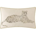 thumbnail image 1 of JWH Gold Foil Print Pure Cotton Leopard Pillow Cover Cream 12x20inch for Modern Glam Living Room Bedroom Decoration, 1 of 12
