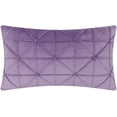 thumbnail image 1 of JWH Handmade Best Decorative Soft and Smooth Velvet Lumbar Pillow Case Covers for Simple Decor 14x24inch Lilac, 1 of 10