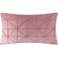 thumbnail image 1 of JWH Handmade Decorative Soft and Smooth Velvet Pillow Covers for Simple Decor 14 x 24inch Rose Pink, 1 of 9
