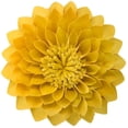 thumbnail image 1 of JWH Small Round 3D Decorative Flower Throw Pillows Round Velvet Cushions 14inch Yellow for Room Sofa Bedding Decor, 1 of 12