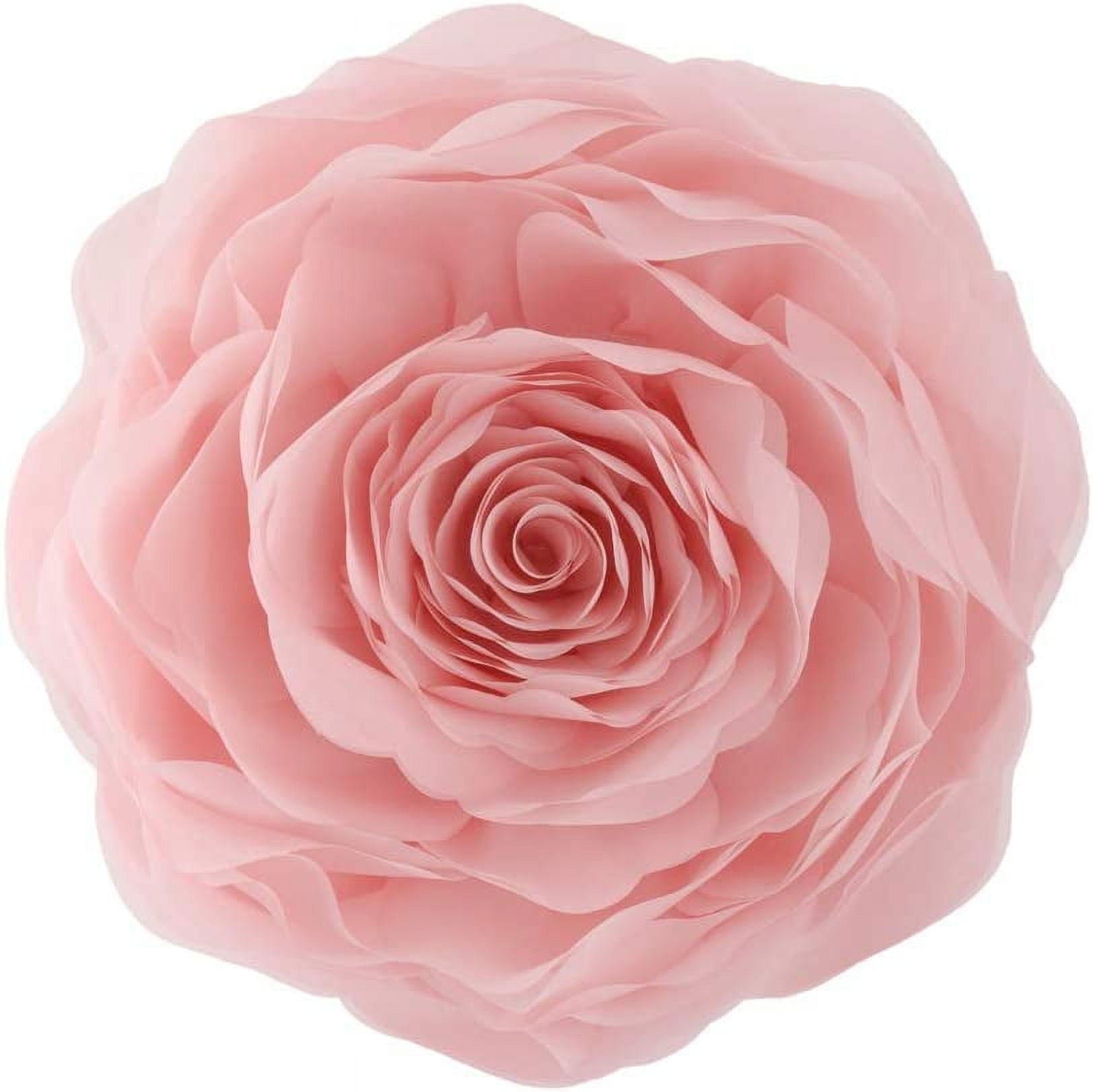 JWH Throw Pillow Decorative Soft Round Pillows 3D Accent Flower Pillows Handmade Cushion for Bed