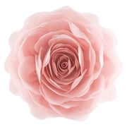 JWH 3D Soft Round Rose Flower Pillows Handmade Cushion for Bed Sofa Home Bedding 12 Inch Bright Pink