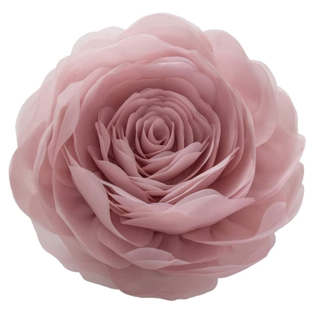 JWH Throw Pillow Decorative Soft Round Pillows 3D Accent Flower Pillows Handmade Cushion for Bed