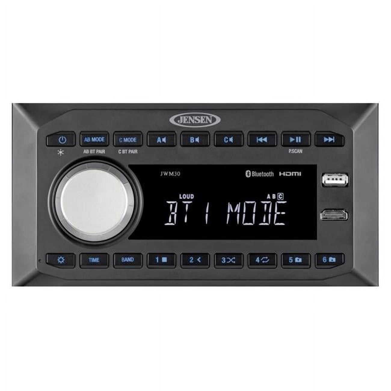 JWM30 AM, FM, USB & Dual Bluetooth Front HDMI Radio - Walmart.com