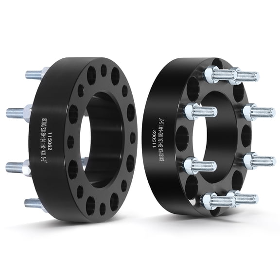 JWMOTOR 2pcs Black Wheel Spacer Fits 2011-2018 for Chevy for Silverado 2500, 2011-2023 for Chevy for Silverado 2500 HD