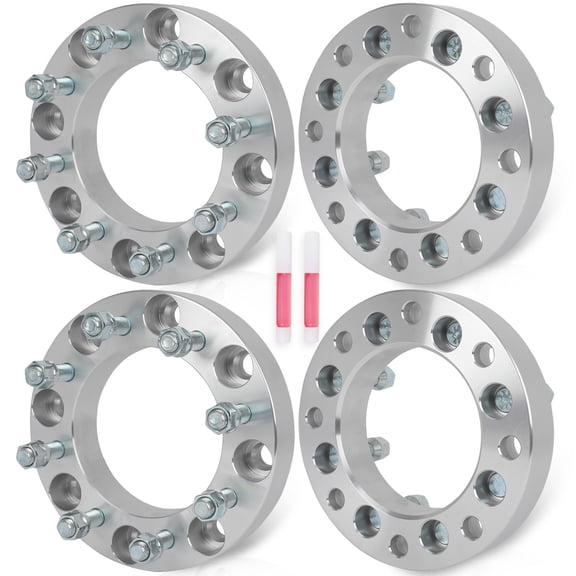 JWMOTOR 4pcs Silver Wheel Spacer Fits 2011-2018 for Chevy for Silverado 2500, 2011-2023 for Chevy for Silverado 2500 HD