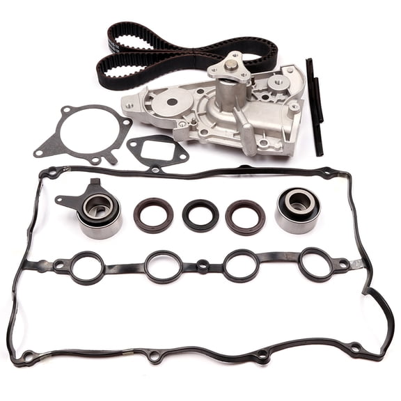 JWMOTOR Engine Timing Belt Kit with Water Pump Compatible with 1996 1997 for H-onda for Civic del Sol 1.6L L4 SOHC/1.6L L4 DOHC, 1996-2000 for H-onda for Civic 1.6L L4 SOHC,TS26224,ITM224
