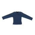thumbnail image 1 of JWQFBC 1/12 Scale Mini Long Sleeve Shirt ,Figure Doll Clothes, Casual, Handmade Costume Dark Blue, 1 of 8