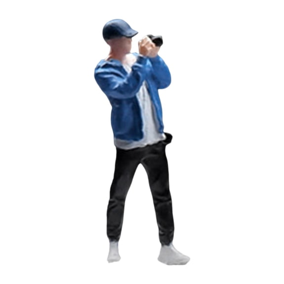 JWQFBC 1:64 Mini Figure Model Art Crafts Collection Simulation People Figure Artificial Photographing Boy