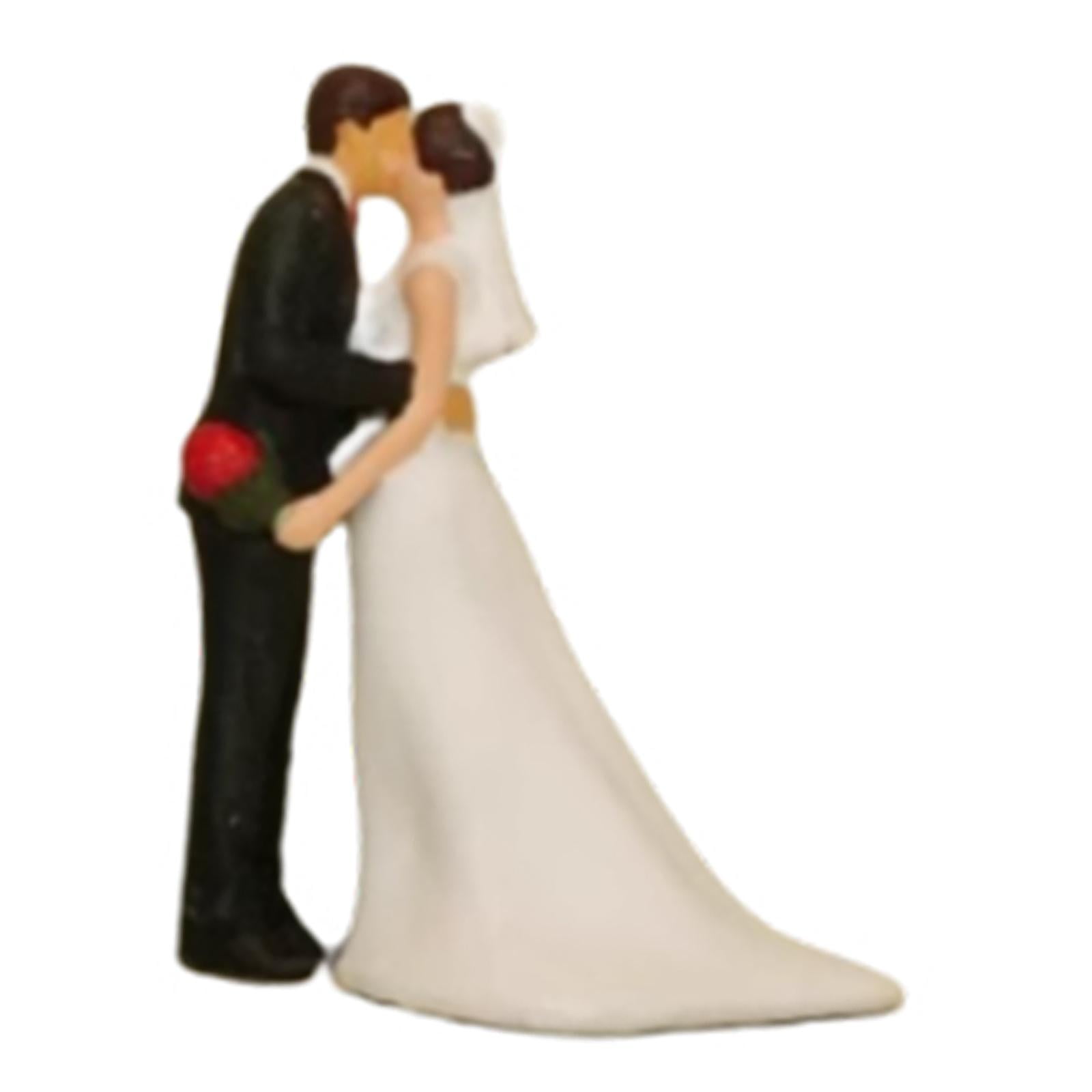 JWQFBC 1:64 Miniature Figures Miniature Scene Figurines Wedding Collections Photography Kiss