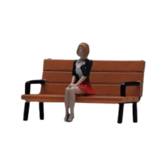 JWQFBC 1/64 Miniature Scenes Dioramas Decorative Painted Trains Architectural Landscape Style A