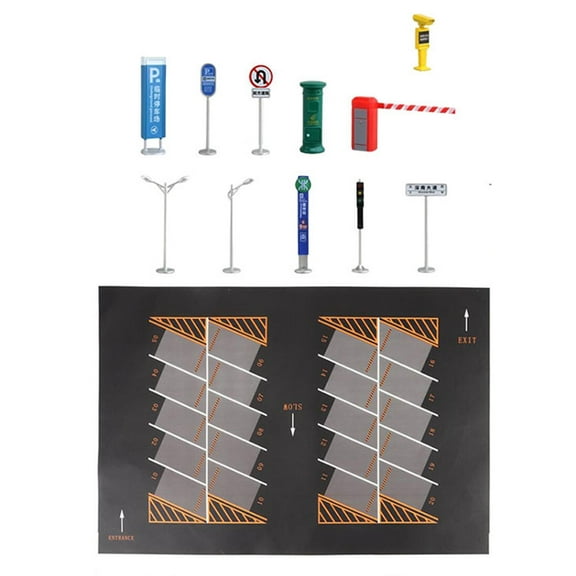 JWQFBC 1/64 Parking Lot Car Model Display Miniature Simulation Collectibles Diecast Car Style E