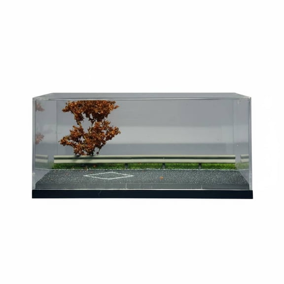 JWQFBC 1/64 Scale Car Display Case Dustproof Road Scene Model Box Stackable Design Acrylic Car Model Storage Box for Photography