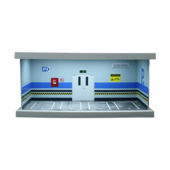 JWQFBC 1/64 Scale Model Car Display Case Storage Box with Light and Acrylic Cover Micro Style C