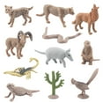thumbnail image 1 of JWQFBC 11Pcs Desert Animal Toys Model Figurines Crafts Miniature Jungle Animals Figures, 1 of 5