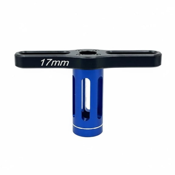 JWQFBC 17mm RC Wheel Driver Anodized RC Car Wheel Nut Tool Aluminum Alloy T-Handle Socket Wrench