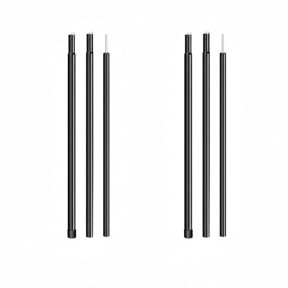 JWQFBC 2 Meter Tent Awning Pole Iron Canopy Support Rod High Load Capacity Tent Vestibule Pole for Backyard