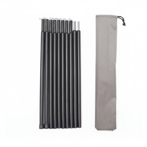 JWQFBC 2 Meter Tent Awning Pole Iron Canopy Support Rod High Load Capacity Tent Vestibule Pole for Backyard
