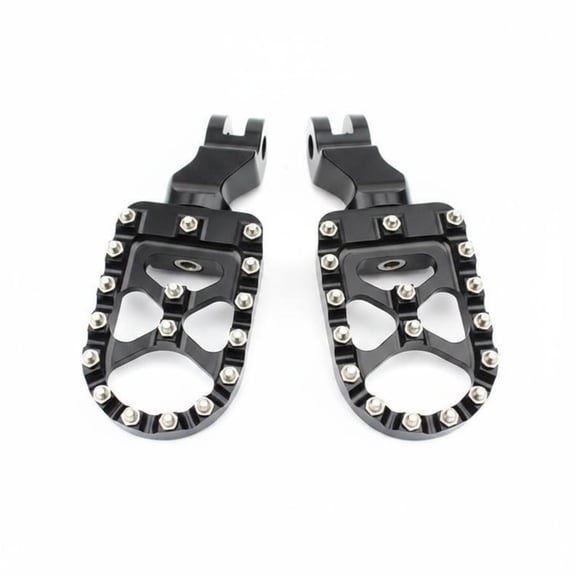 JWQFBC 2 Pieces Front Foot Pegs Easy Installation Wide Base Footpegs Heavy Duty