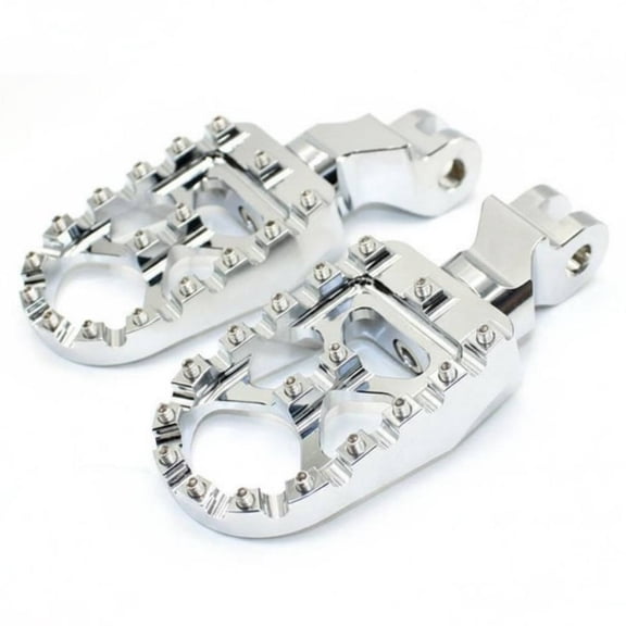 JWQFBC 2 Pieces Front Foot Pegs Easy Installation Wide Base Footpegs Heavy Duty