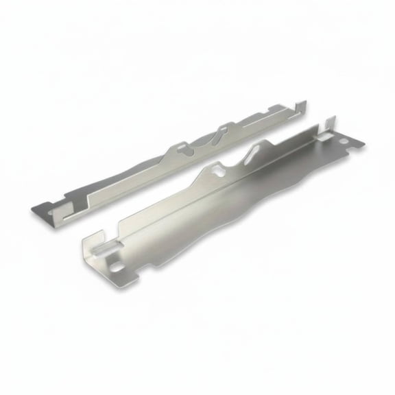 JWQFBC 2 Pieces Toe Plate Set Hanging Hole Wheel Alignment Board Stainless Metal Toe Angle Plate for Mechanics, Car Repair Workers, Garage, Silver