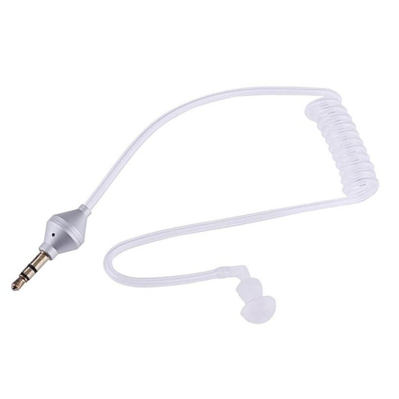 JWQFBC 3.5mm Air Tube Headphone Headset Anti Radiation Stereo Mobile Earphone with Mic