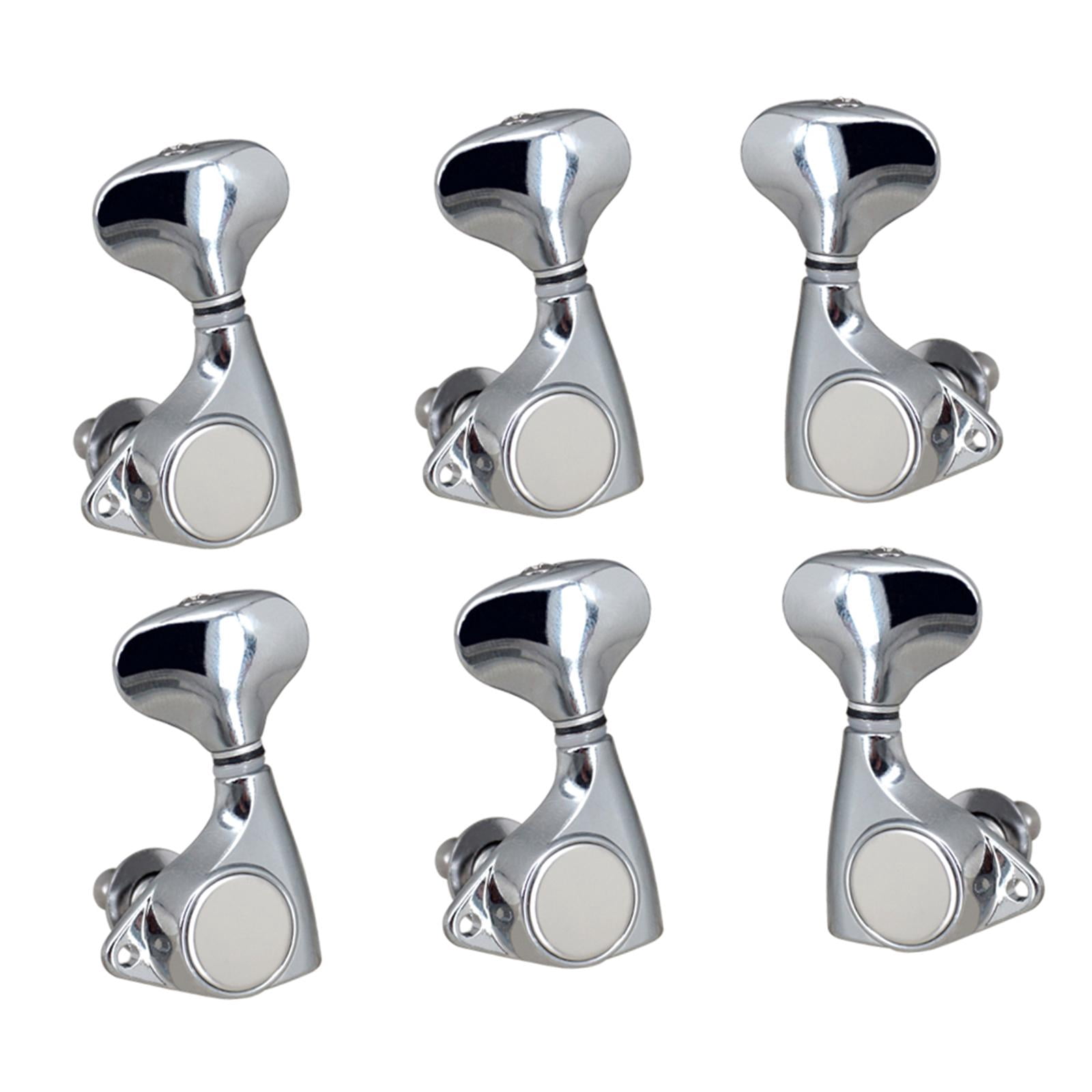 JWQFBC 6 Pieces Guitar String Tuning Pegs 2L and 4R 1:18 Retro Design Parts Lightweight