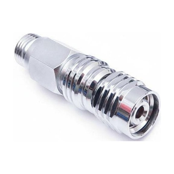 JWQFBC 9/16 Thread Adapter Chrome Finish Quick Release Adapter Medium Pressure Threaded Scuba Connector