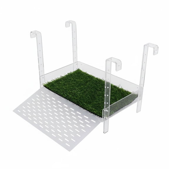 JWQFBC Adjustable Turtle Climbing Dock Easy Installation Acrylic Turtle Basking Dock Multifunctional Above Tank Basking Resting Area for Amphibians