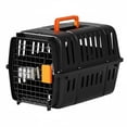 thumbnail image 1 of JWQFBC Airline Pet Carrier Portable Pet Transport Crate Vehicle Travel Carrier for Cats, Small Dogs, Black, 1 of 10