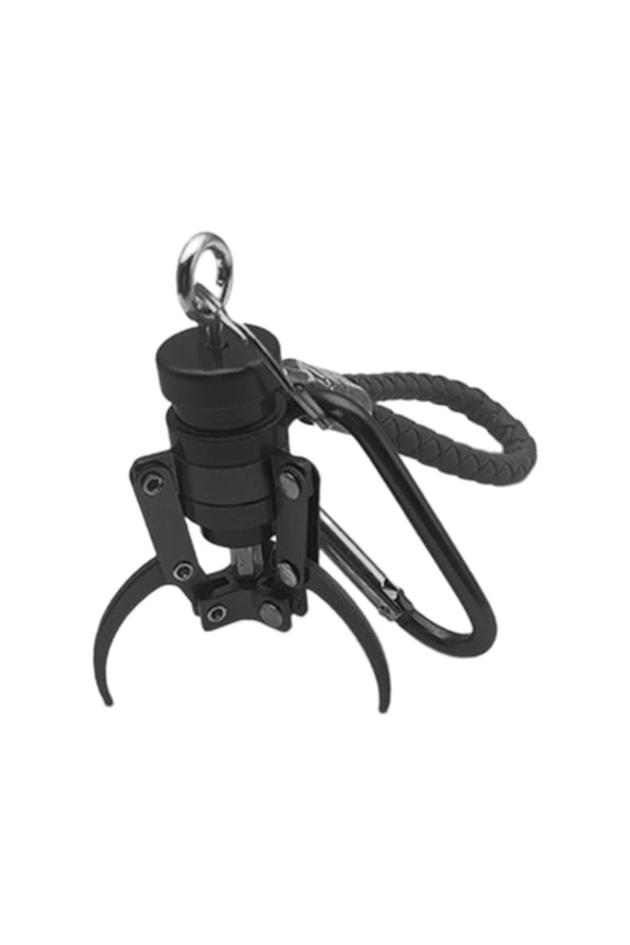 Aluminum Grabber Keychain, Arcade Game Grabber Keychain for Teens, Birthday Gift Black