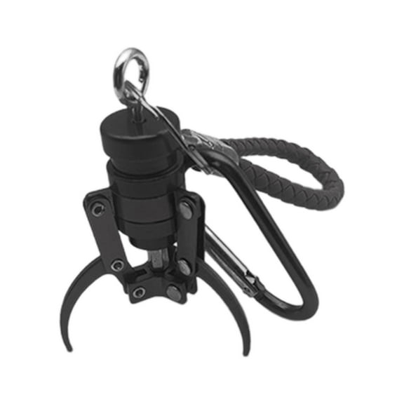 JWQFBC Aluminum Grabber Keychain, Arcade Game Grabber Keychain for Teens, Birthday Gift Black