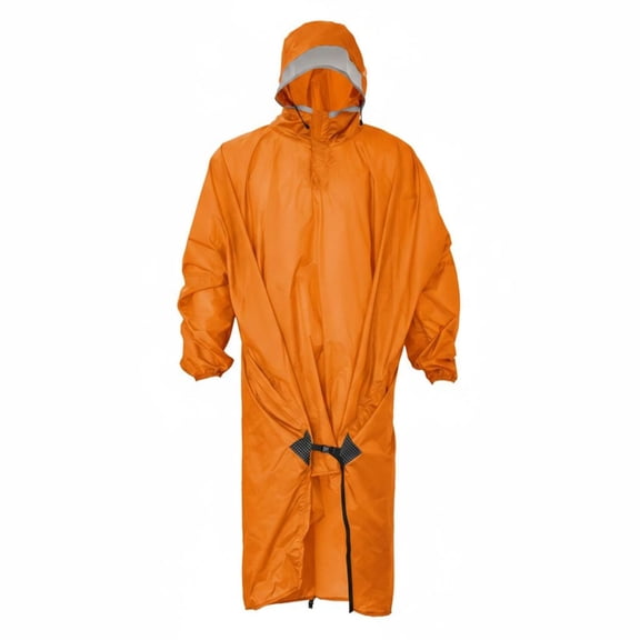 JWQFBC Backpack Rain Poncho Portable Hiking Rain Cape Silicone Coated Nylon Camping Poncho Raincoat for Fishing