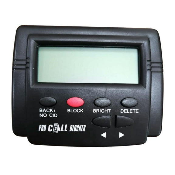 JWQFBC Black Pro Incoming LCD Display Call Blocker Telephone with 1500 Numbers Capacity