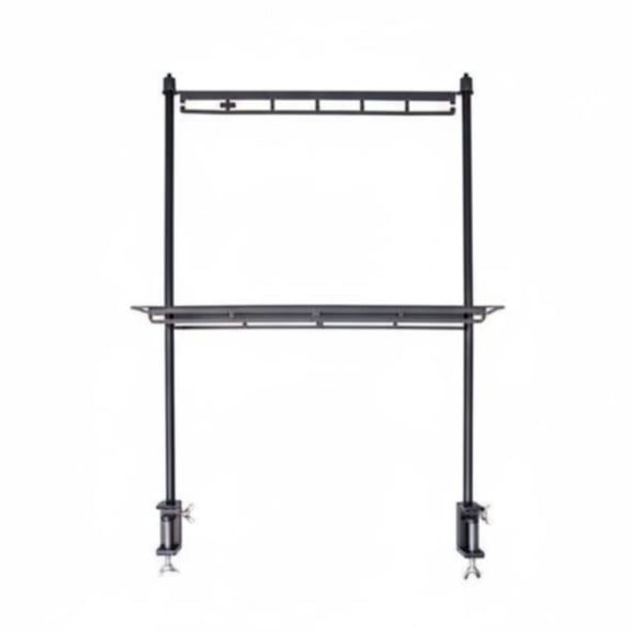 JWQFBC Camping Lantern Stand Shelf Lightweight Outdoor Tabletop Hanging Rack Sturdy Construction Foldable Camping Tabletop Organizer for Picnic