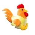 thumbnail image 1 of JWQFBC Chicken Plush Decor Comfortable Party Favors Realistic Adorable Ornament Chicken Yellow, 1 of 9