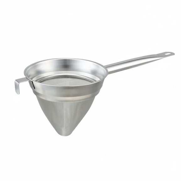 JWQFBC Conical Mesh Strainer Easy to Clean Stainless Steel Funnel Strainer Dishwasher Funnel with Mesh Sieve, 8 Inch