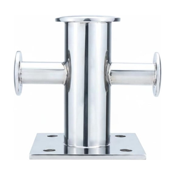 JWQFBC Cross Bollard Rust Resistant Dock Bollard Stainless Steel Mooring Post for Professionals, Marina, 120-120