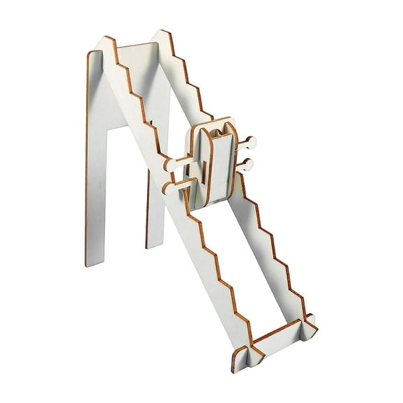 JWQFBC DIY Stairs Science DIY Projects Educational Model Wooden Teaching Aids Halloween