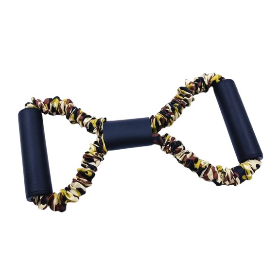 JWQFBC Double Loop Resistance Band Guarding Sleeve 8 Shaped Exercise Band Sculpting Stretching Pull Rope for Beginners, Workout