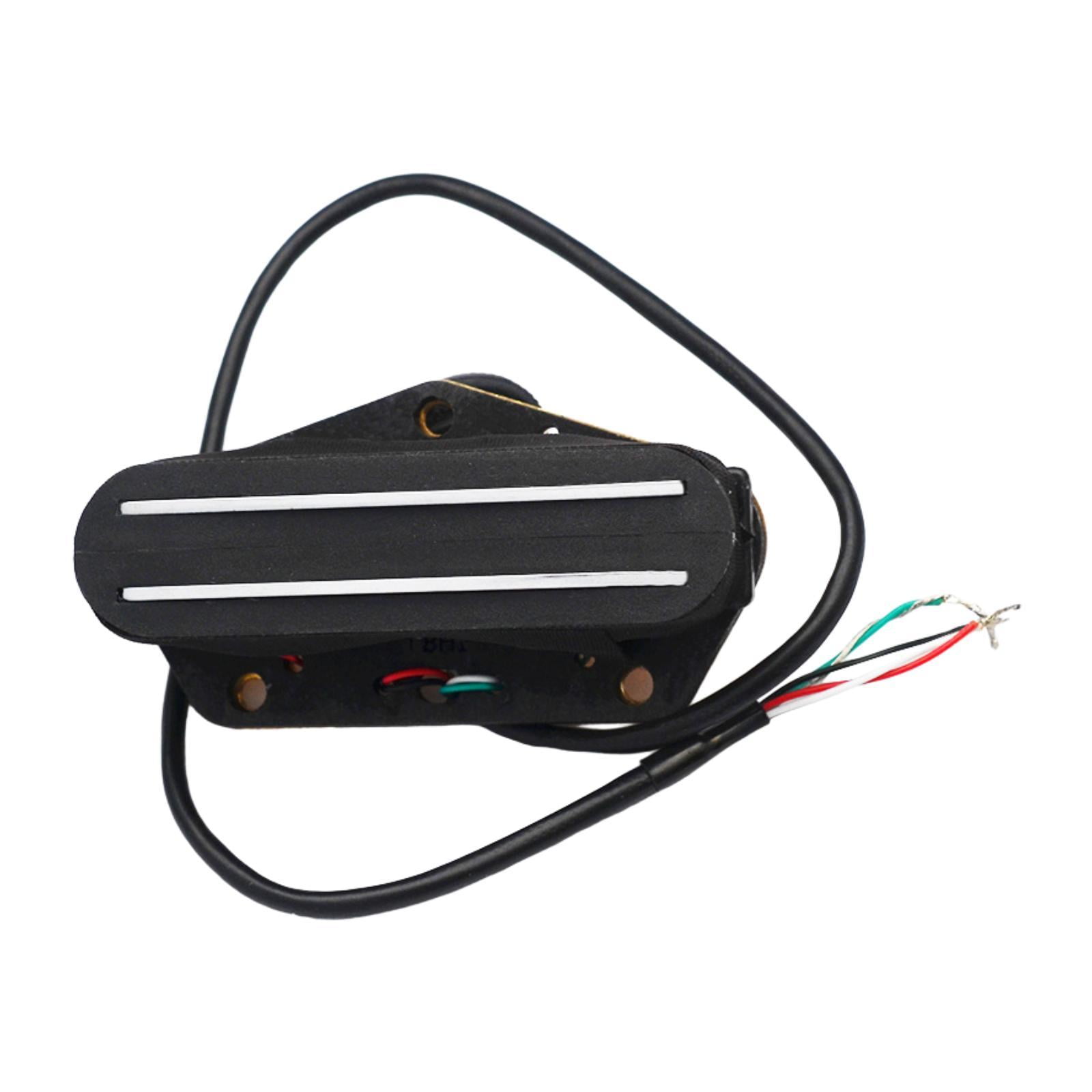 JWQFBC Electric Guitar Humbucker Bridge Pickup Double Rail Easy to Install Multipurpose Black 16K