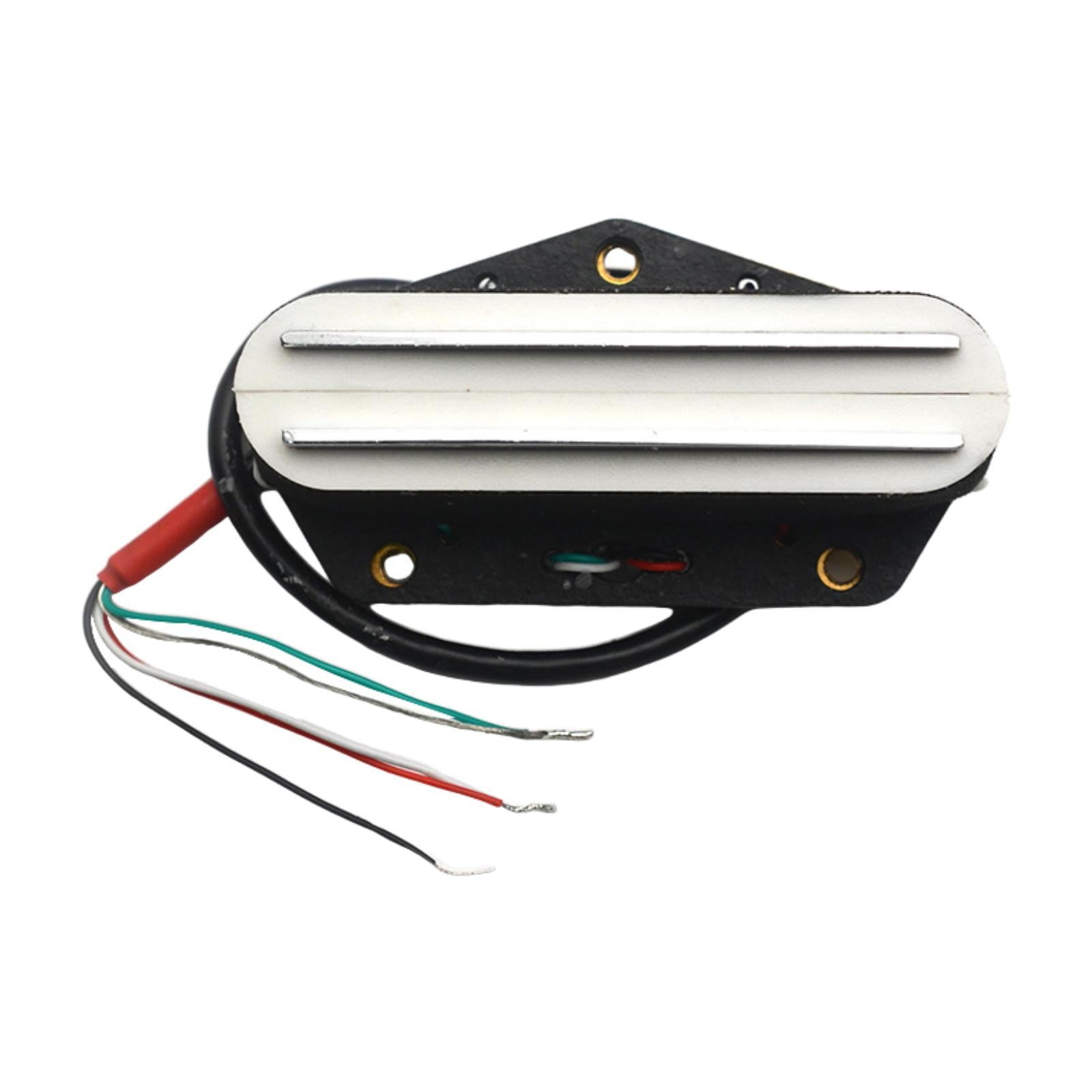 JWQFBC Electric Guitar Humbucker Bridge Pickup Double Rail Easy to Install Multipurpose White 9K