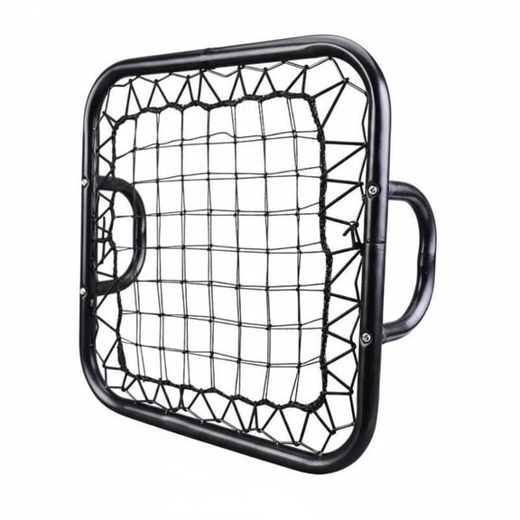 JWQFBC Goalkeeper Training Return Net Elastic Tension Mini Handheld Return Net Unpredictable Bounces Handheld Soccer Rebounder for Beginners, School