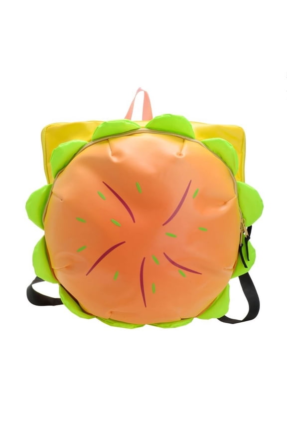 Hamburger Backpack Cute Cartoon Burger Bag Large Capacity Cartoon Backpack for Parents for the Whole Family, Teens, Shopping, School, Travel, Large Burger