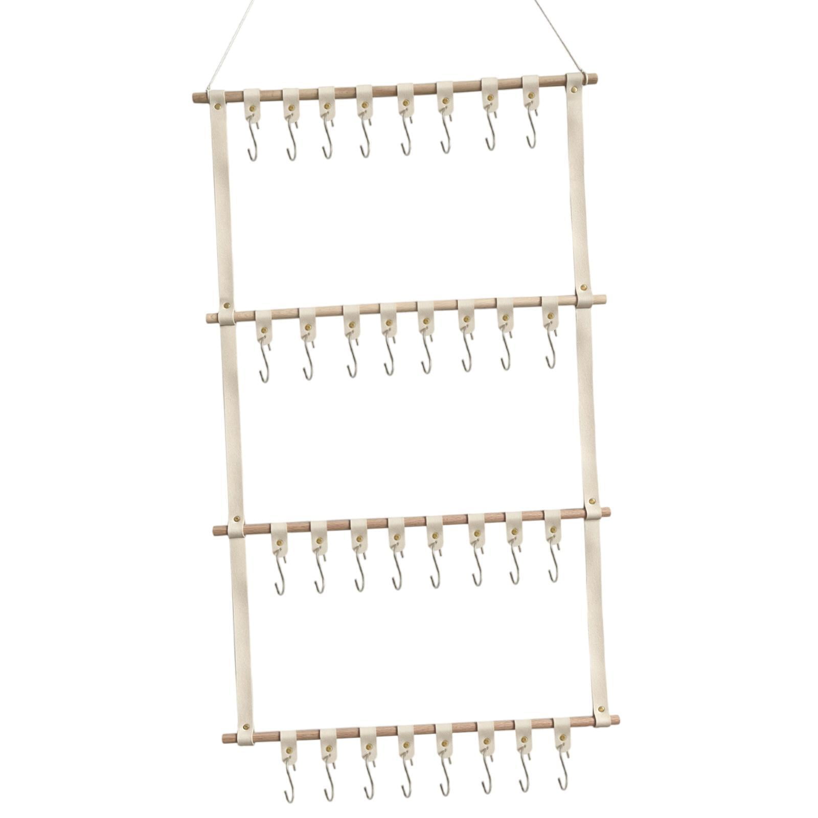 JWQFBC Headband Holder Clip Organizer Large Capacity Bow Holder Headband Organizer Hair Beige