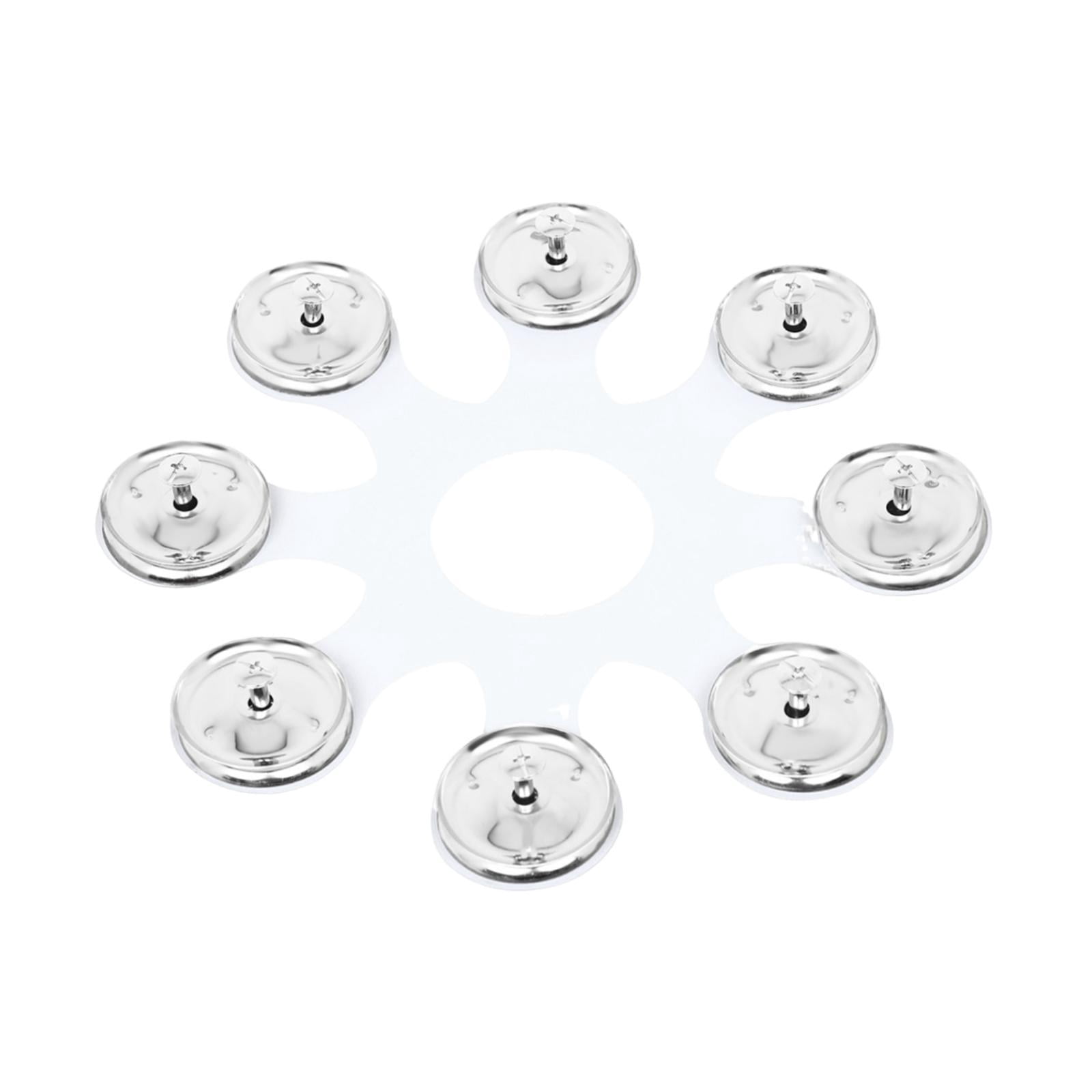 JWQFBC Hi Hat Tambourine Gifts Hand Held Percussion for KTV Stage Performance Party